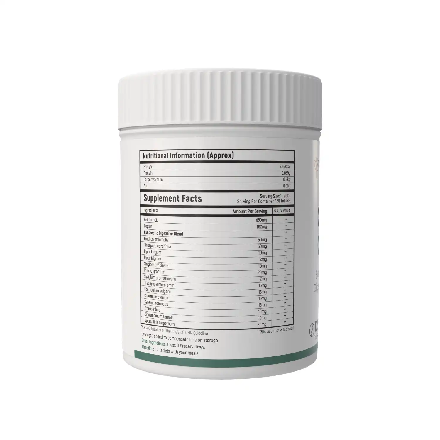 Autoimmunity Care GERD Care, Betaine HCL with Digestive Enzymes, 120 Veg Tablets