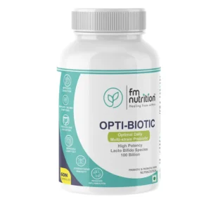 FM Nutrition Opti-Biotic, Multi-strain Probiotics, 100 billion CFU, 60 Veg Capsules