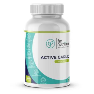 FM Nutrition Active Garlic, 5% Allicin, Veg, 60 Veg Capsules