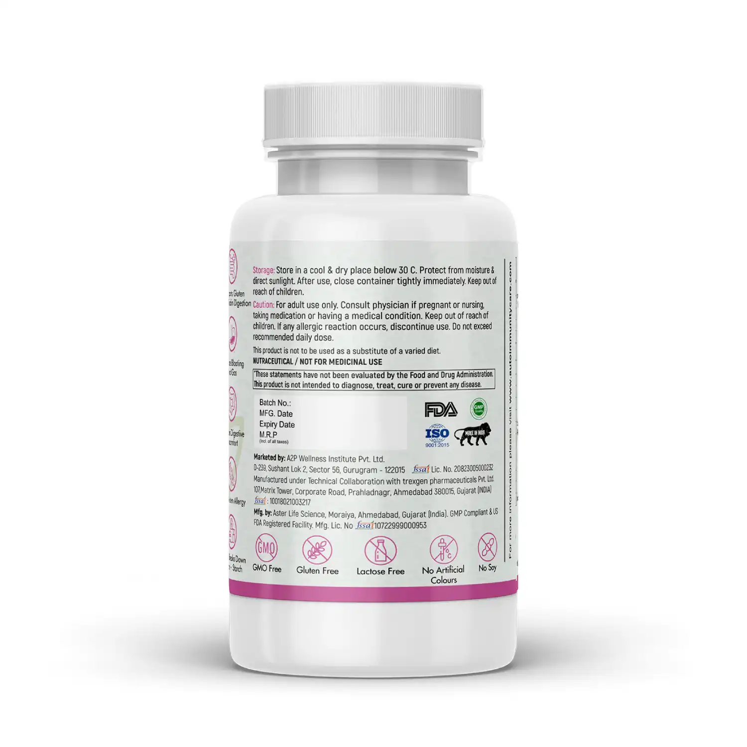 Autoimmunity Care Wheat Digest Care, Gluten Digest Support, 60 Veg Capsules