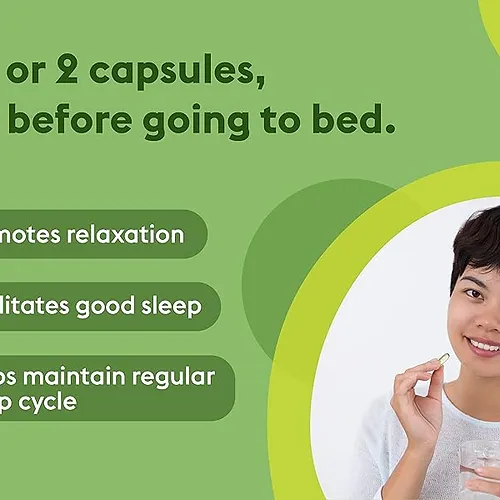 Back to Beginnings Natural Sleep Aid Supplement, Non Habit Forming, 60 Veg Capsules