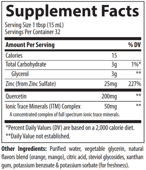 Liquid Zinc +Quercetin