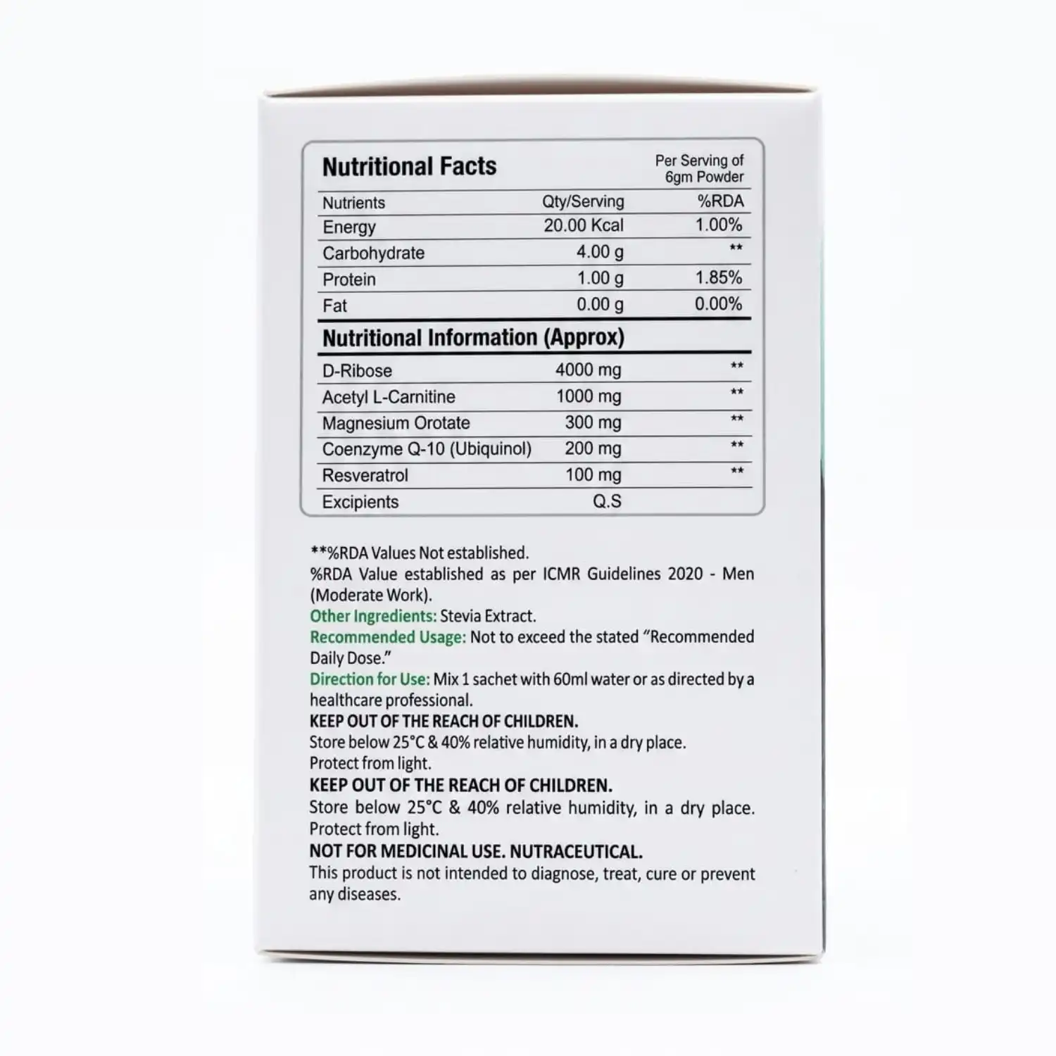 FM Nutrition Mito-I Support, Energy Production Cofactors Complex, Veg, 10 Sachets