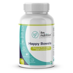 FM Nutrition Happy Bowels, Laxative Natural Prokinetic, 60 Veg Capsules