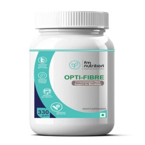 FM Nutrition Opti-Fibre Powder, Comprehensive Fibre Support, Veg, 330gm