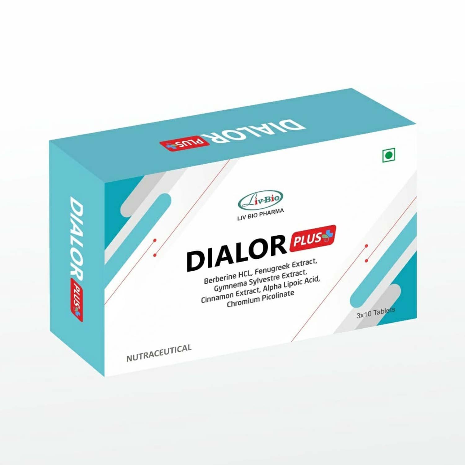 LivBio Dialor Plus, 30 Veg Tablets