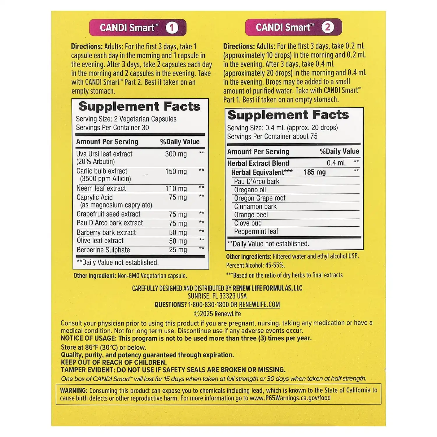 Renew Life CandiSmart Cleanse Kit