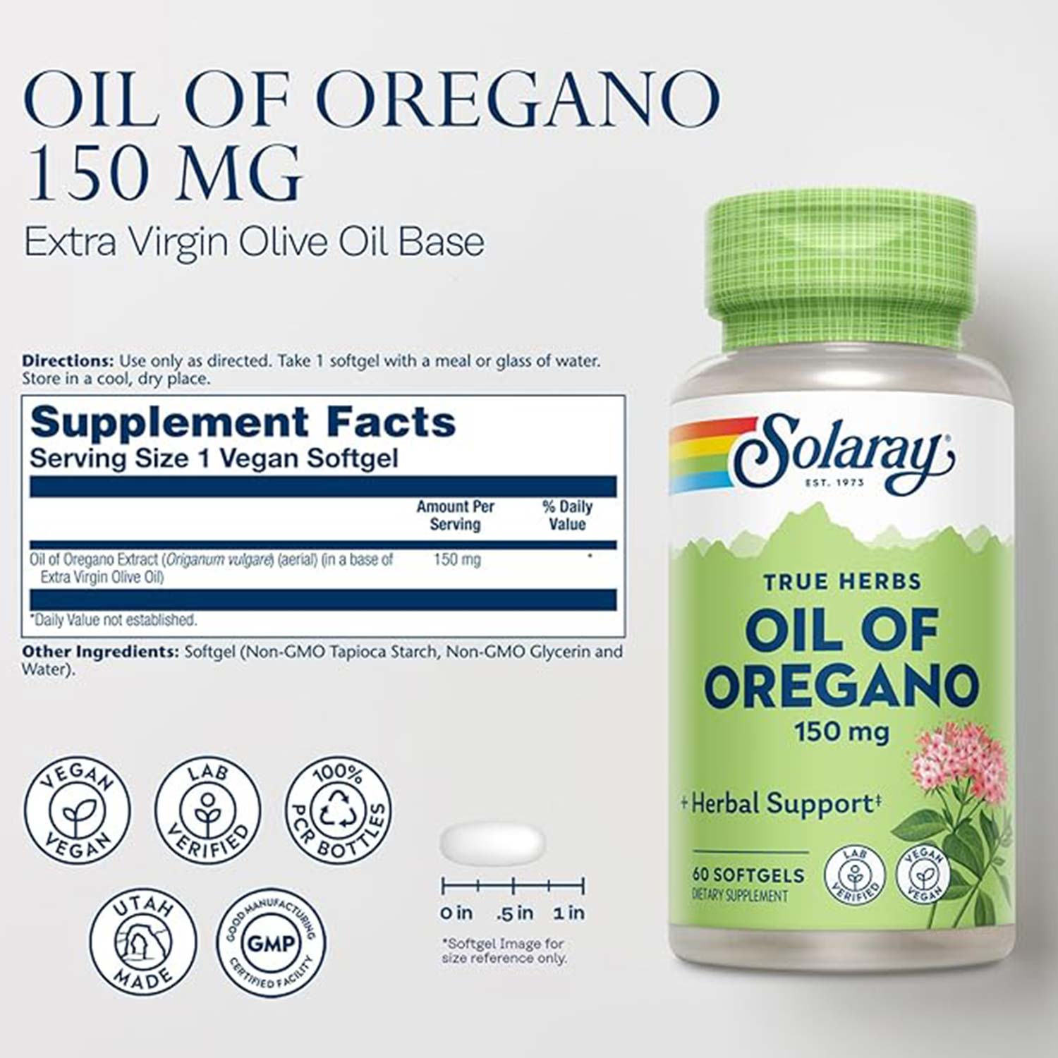Solaray Oil of Oregano Capsules