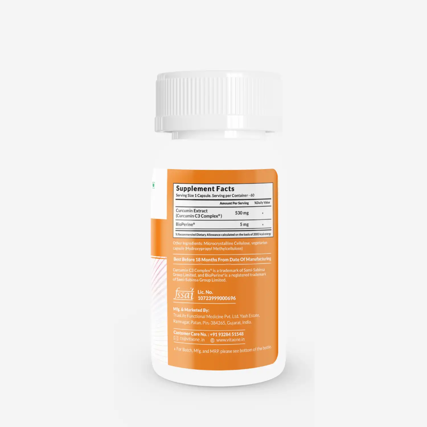 Vitaone C3 Curcumin Complex, 60 Veg Capsules