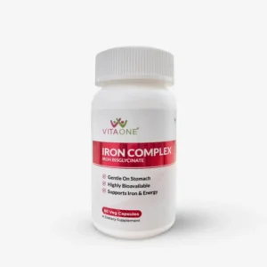 Vitaone Iron Complex (Iron Bisglycinate), 60 Veg Capulses