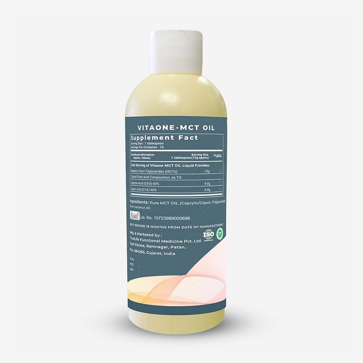 Vitaone MCT Oil, Vegan, Dairy Free, Keto Friendly, 250ml