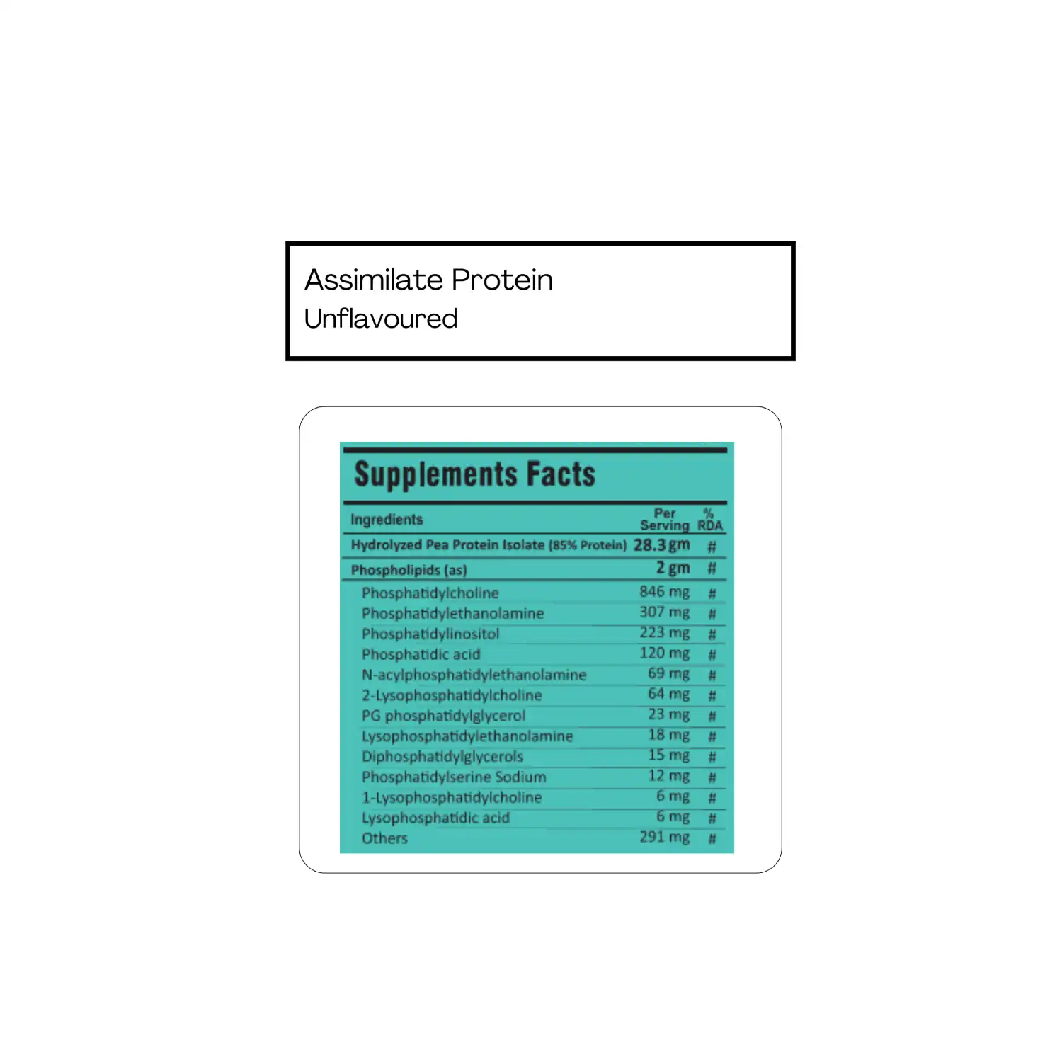 FM Nutrition Assimilate Vegan Protein, Hydrolysed Plant Protein, Unflavoured (300grams)