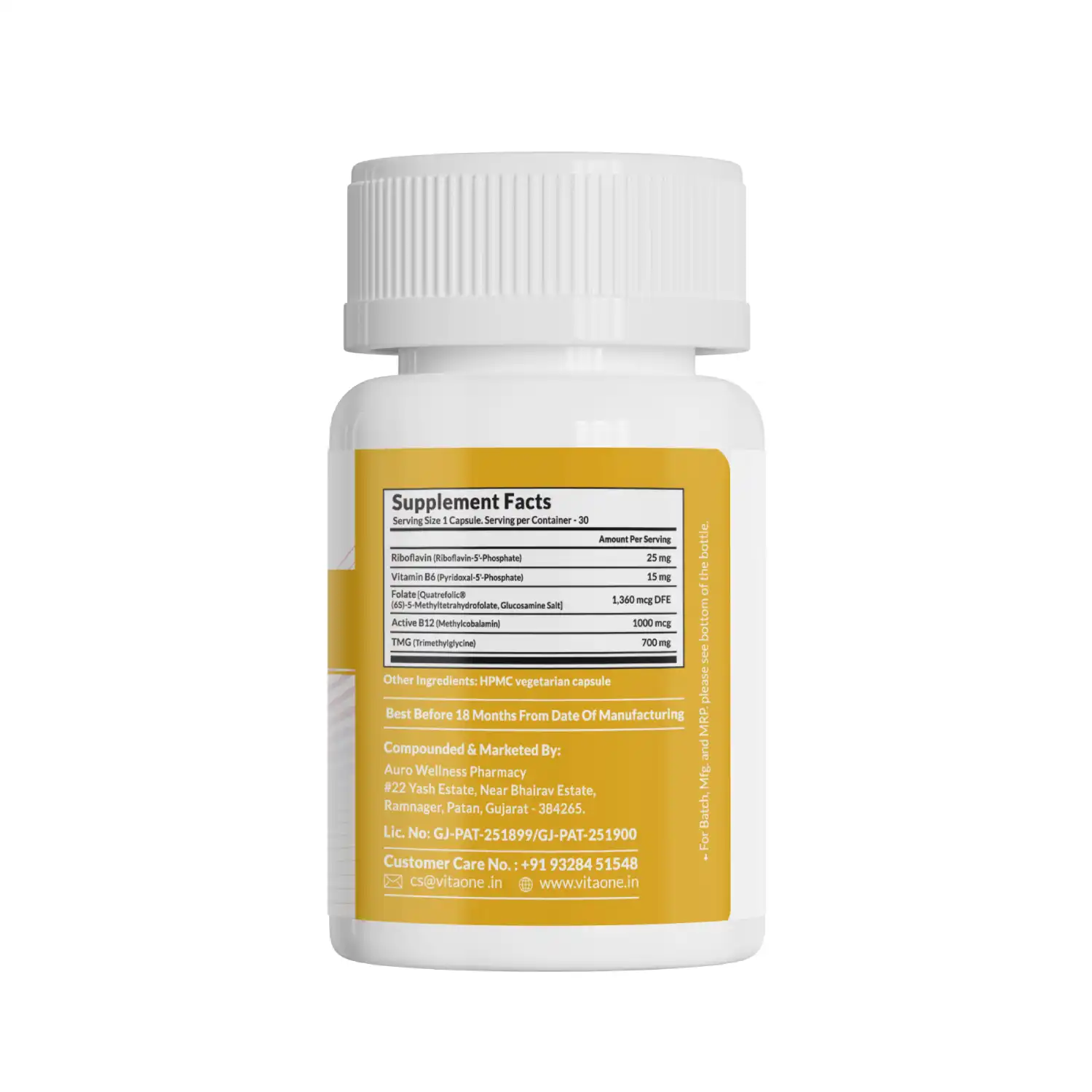 Vitaone Homocysteine Defence, 30 Veg Capulse