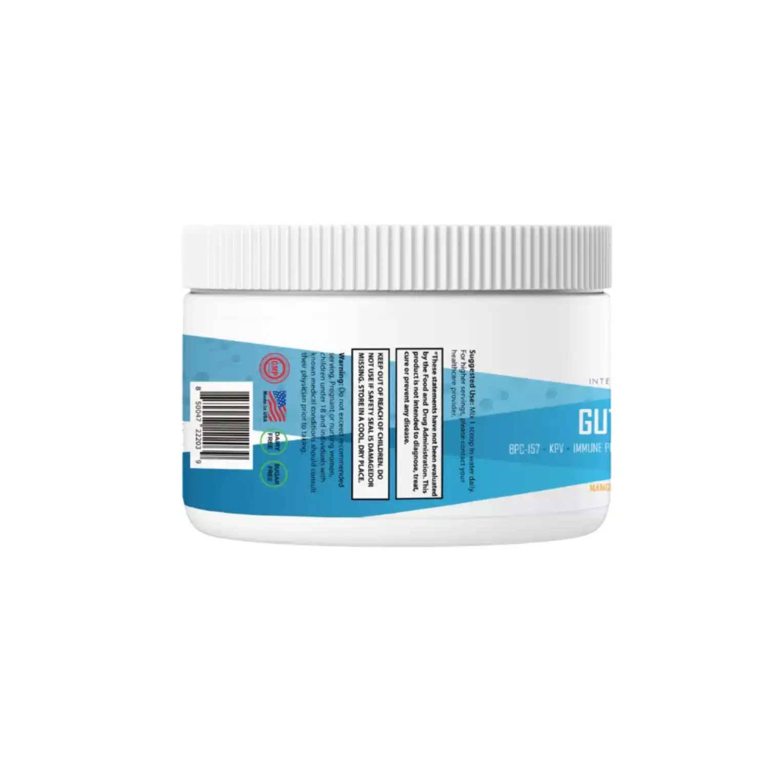 Integrative Peptides Gut Feeling, 30 servings, Mango Strawberry Flavor