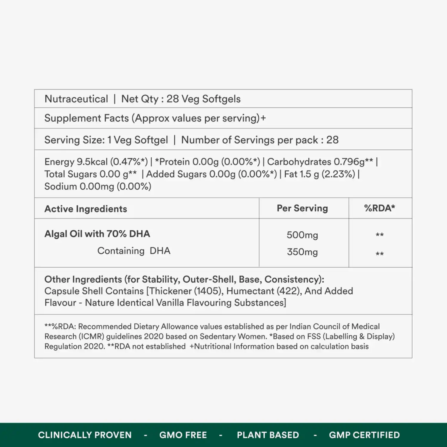Origins Nutra DHA Algal Oil, Veg Softegls
