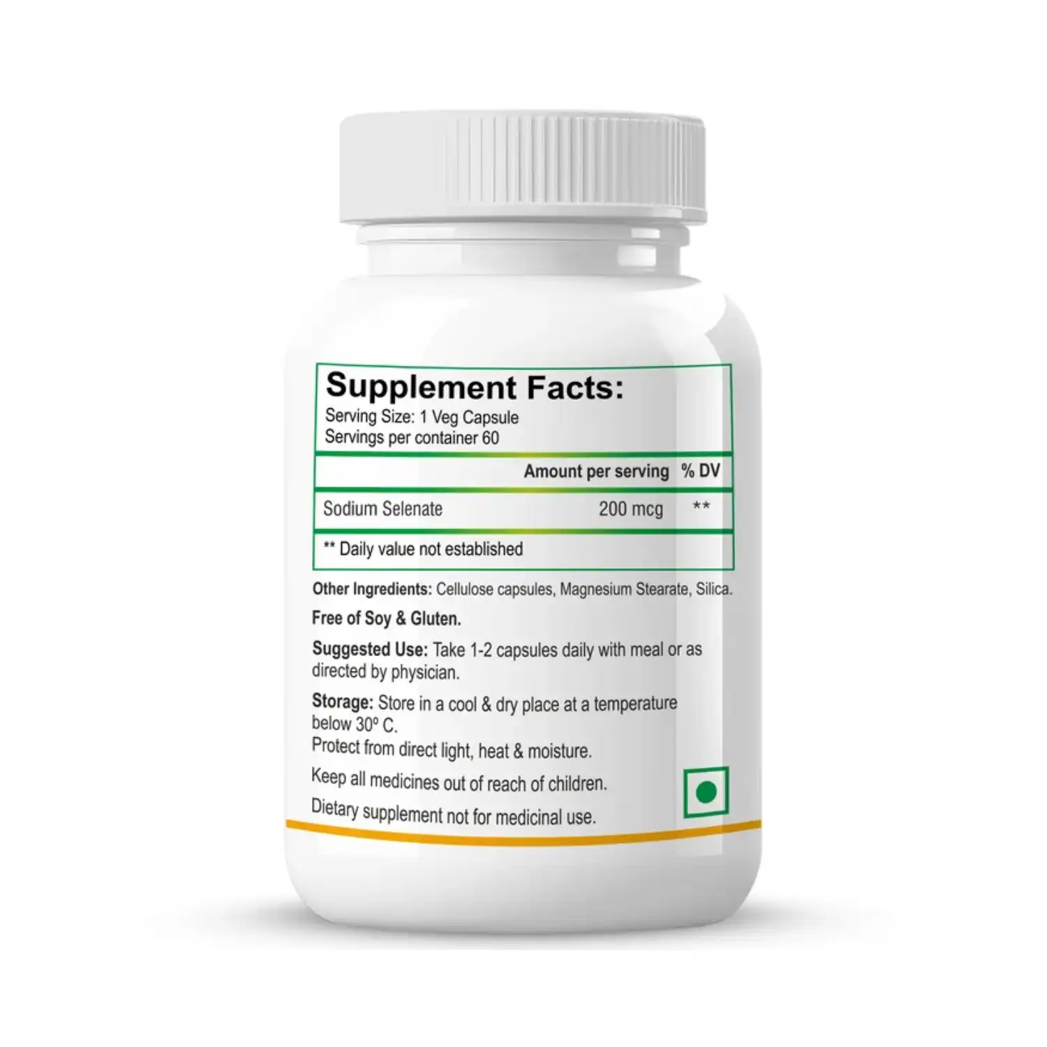Biotrex Selenium, 200mcg, 60 Veg Capsules