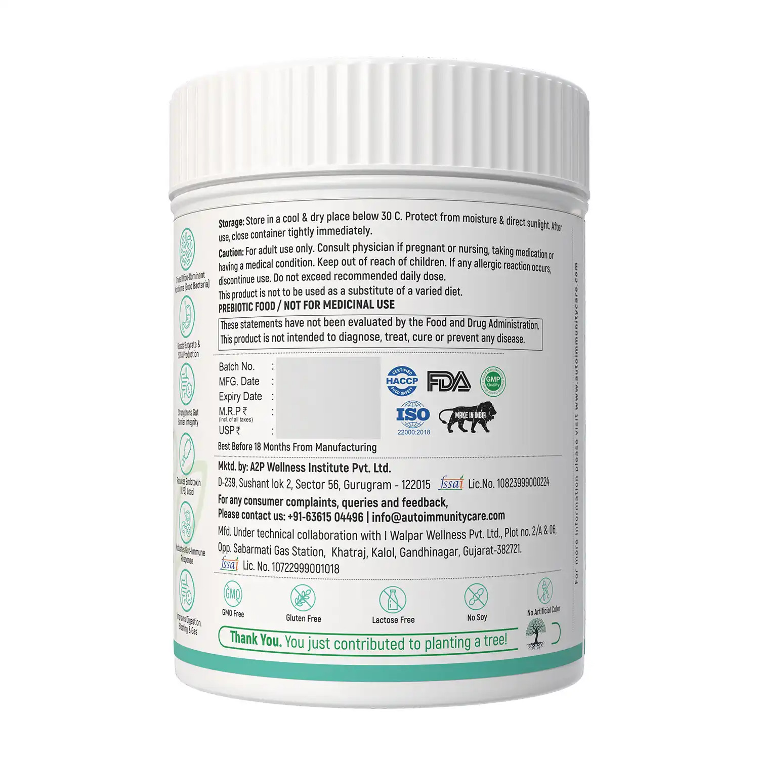 Autoimmunity Care GOS Prebiotic Care, 150gm, Veg