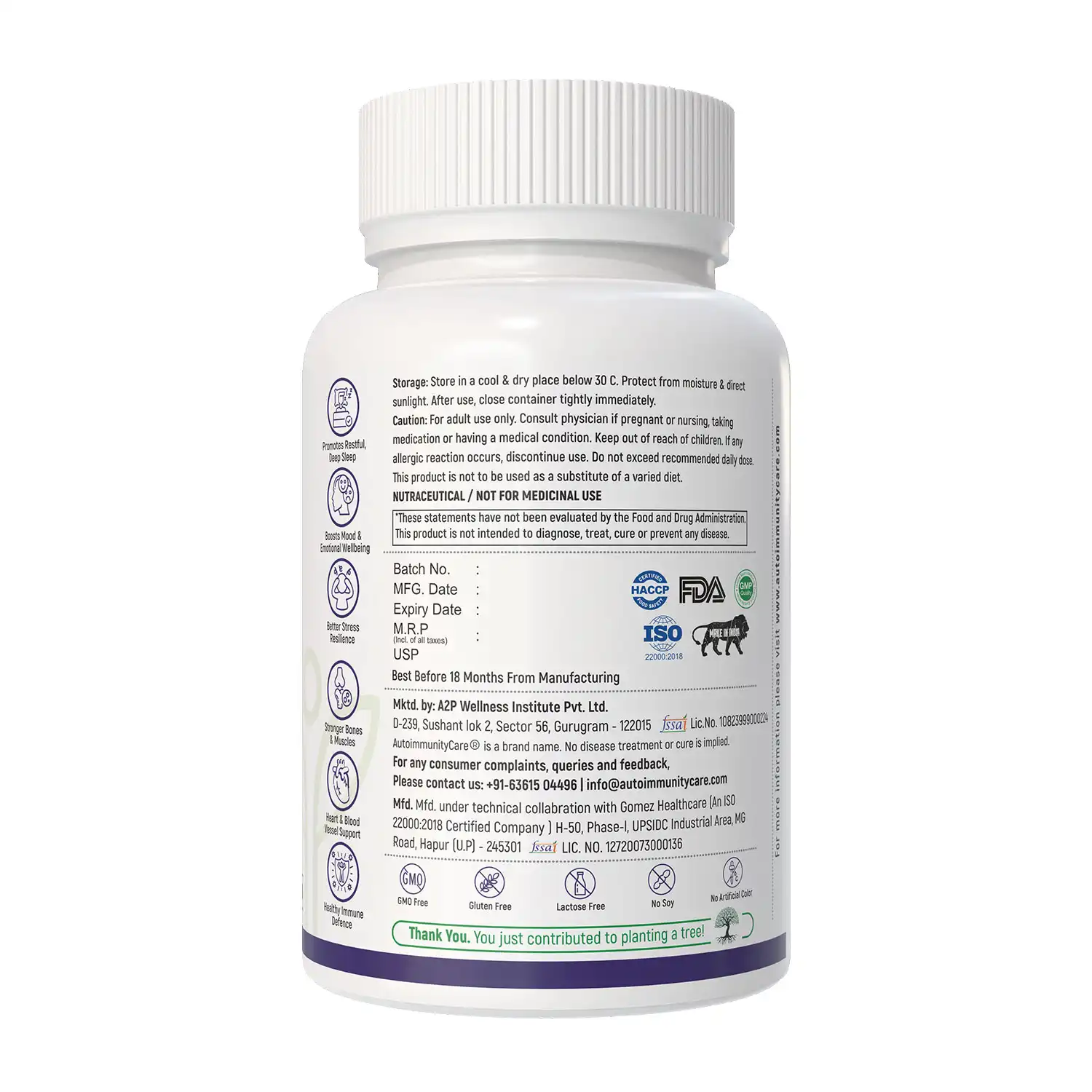 Autoimmunity Care Magnesium Glycinate Care, 60 Capsules, Veg